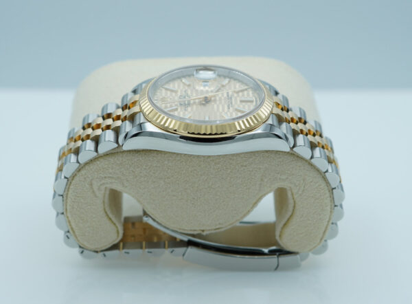 Rolex 126233 DATEJUST 36 18K GOLD STEEL GOLDEN MOTIF DIAL JUBILEE BAND FULL SET - Image 3