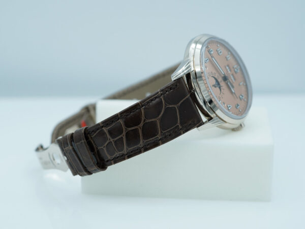 Patek PHILIPPE 5320G PERPETUAL CALENDAR 18K WHITE GOLD SALMON DIAL FULL SET - Image 6