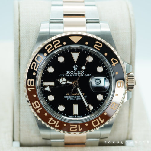 Rolex 126711CHNR GMT MASTER II ROOTBEER ROSE GOLD STEEL 2023 WARRANTY FULL SET
