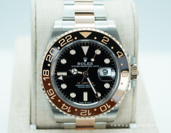 Rolex 126711CHNR GMT MASTER II ROOTBEER ROSE GOLD STEEL 2023 WARRANTY FULL SET