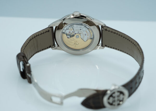 Patek PHILIPPE 5320G PERPETUAL CALENDAR 18K WHITE GOLD SALMON DIAL FULL SET - Image 8