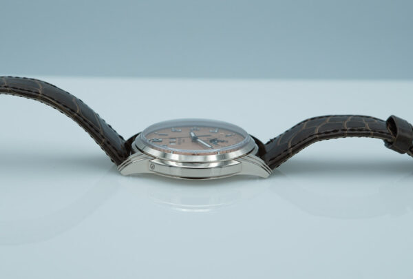 Patek PHILIPPE 5320G PERPETUAL CALENDAR 18K WHITE GOLD SALMON DIAL FULL SET - Image 4
