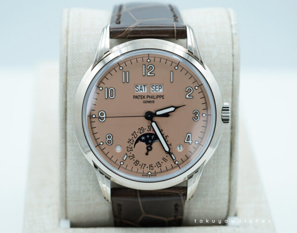 Patek PHILIPPE 5320G PERPETUAL CALENDAR 18K WHITE GOLD SALMON DIAL FULL SET