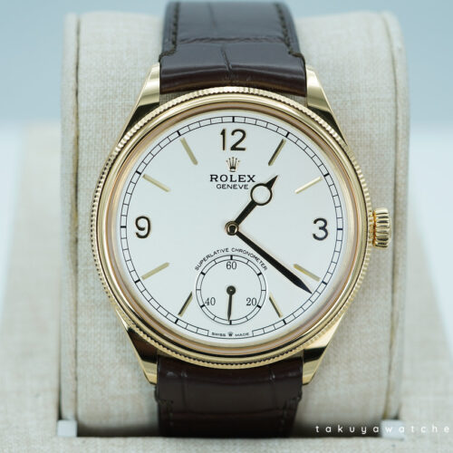 Rolex 52508 PERPETUAL 1908 YELLOW GOLD WHITE DIAL 2024 WARRANTY FULL SET