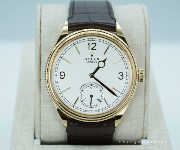 Rolex 52508 PERPETUAL 1908 YELLOW GOLD WHITE DIAL 2024 WARRANTY FULL SET