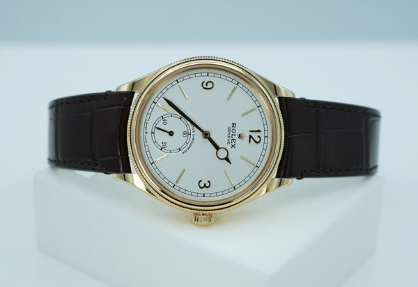 Rolex 52508 PERPETUAL 1908 YELLOW GOLD WHITE DIAL 2024 WARRANTY FULL SET - Image 9