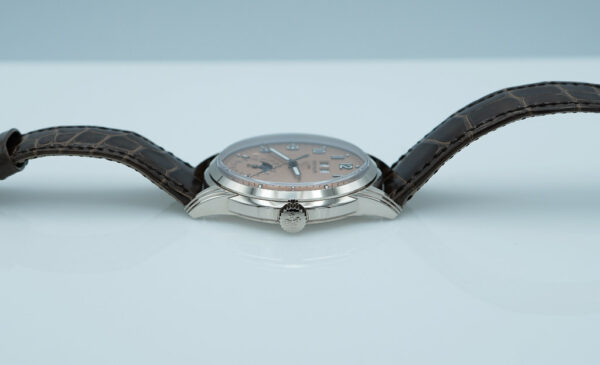 Patek PHILIPPE 5320G PERPETUAL CALENDAR 18K WHITE GOLD SALMON DIAL FULL SET - Image 3