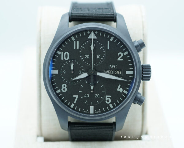 Iwc IW388106 PILOT WATCH CHRONOGRAPH TOP GUN CERATANIUM 2022 WARRANTY FULL SET