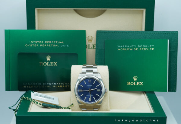Rolex 124300 OYSTER PERPETUAL 41 BLUE DIAL 2024 WARRANTY FULL SET - Image 2