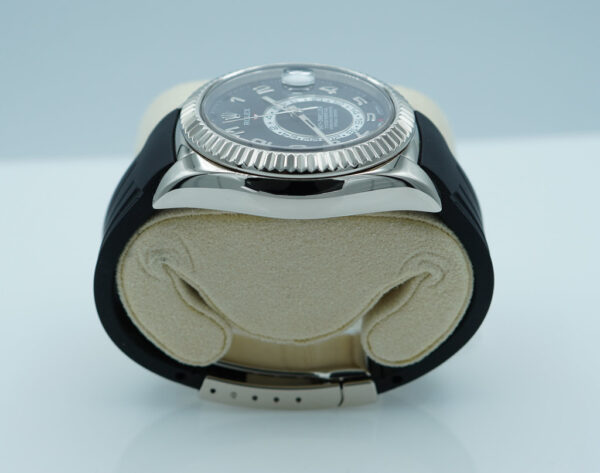 Rolex 326139 SKY-DWELLER 18K WHITE GOLD BLACK ARABIC DIAL SERVICED BOXES PAPERS - Image 4