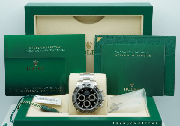 Rolex 116500LN COSMOGRAPH DAYTONA STEEL CERAMIC BEZEL BLACK DIAL 2021 WARRANTY FULL SET - Image 2