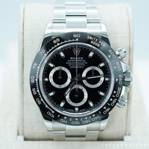 Rolex 116500LN COSMOGRAPH DAYTONA STEEL CERAMIC BEZEL BLACK DIAL 2021 WARRANTY FULL SET