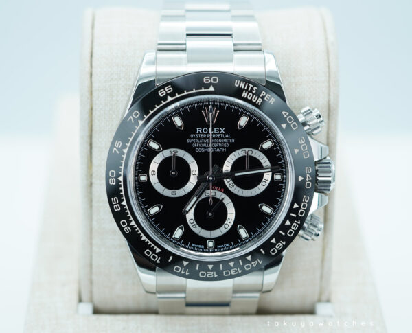 Rolex 116500LN COSMOGRAPH DAYTONA STEEL CERAMIC BEZEL BLACK DIAL 2021 WARRANTY FULL SET