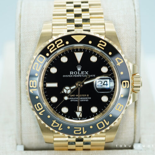 Rolex 126718GRNR GMT MASTER 2 YELLOW GOLD GREY BLACK BEZEL JUBILEE 2024 FULL SET