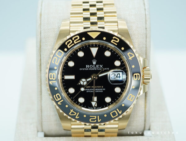 Rolex 126718GRNR GMT MASTER 2 YELLOW GOLD GREY BLACK BEZEL JUBILEE 2024 FULL SET