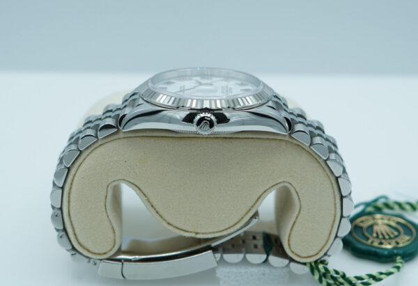 BRAND NEW Rolex 126234 DATEJUST 36 FLUTED BEZEL WHITE ROMAN DIAL 2025 FULL SET - Image 4