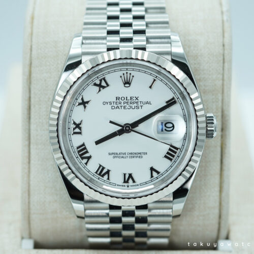 BRAND NEW Rolex 126234 DATEJUST 36 FLUTED BEZEL WHITE ROMAN DIAL 2025 FULL SET