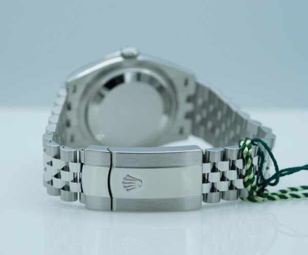 BRAND NEW Rolex 126234 DATEJUST 36 FLUTED BEZEL MINT GREEN DIAL JUBILEE 2025 FULL SET - Image 7