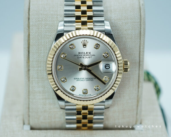 BRAND NEW Rolex 278273 DATEJUST 31 TWO TONE SILVER DIAMOND DIAL JUBILEE 2025 FULL SET