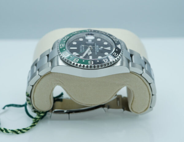 BRAND NEW Rolex 126720VTNR GMT MASTER 2 LEFTY SPRITE GREEN BLACK BEZEL 2025 FULL SET - Image 4