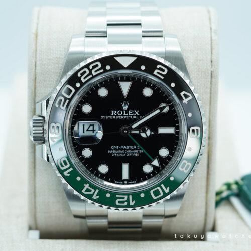 BRAND NEW Rolex 126720VTNR GMT MASTER 2 LEFTY SPRITE GREEN BLACK BEZEL 2025 FULL SET