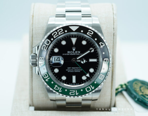 BRAND NEW Rolex 126720VTNR GMT MASTER 2 LEFTY SPRITE GREEN BLACK BEZEL 2025 FULL SET