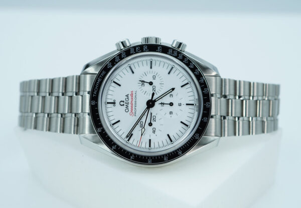 Omega SPEEDMASTER PROFESSIONAL MOONWATCH 3861 WHITE DIAL 2025 WARRANTY FULL SET - Image 10