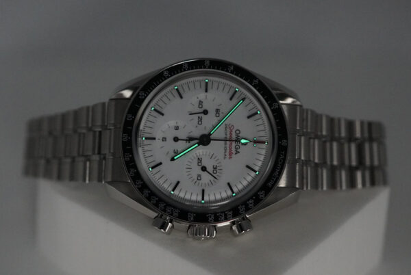Omega SPEEDMASTER PROFESSIONAL MOONWATCH 3861 WHITE DIAL 2025 WARRANTY FULL SET - Image 11