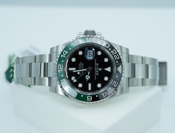 BRAND NEW Rolex 126720VTNR GMT MASTER 2 LEFTY SPRITE GREEN BLACK BEZEL 2025 FULL SET - Image 10