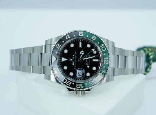 BRAND NEW Rolex 126720VTNR GMT MASTER 2 LEFTY SPRITE GREEN BLACK BEZEL 2025 FULL SET - Image 9