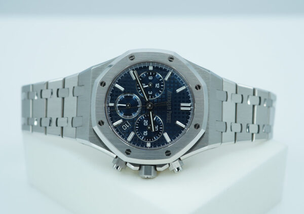 Audemars PIGUET ROYAL OAK CHRONOGRAPH 26715ST BLUE DIAL AP SERVICED FULL SET - Image 9