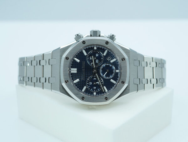 Audemars PIGUET ROYAL OAK CHRONOGRAPH 26715ST BLUE DIAL AP SERVICED FULL SET - Image 10