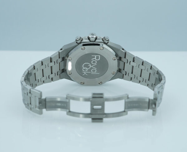 Audemars PIGUET ROYAL OAK CHRONOGRAPH 26715ST BLUE DIAL AP SERVICED FULL SET - Image 8