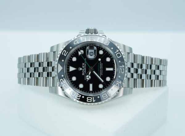 Rolex 126710GRNR GMT MASTER 2 BLACK GREY BEZEL JUBILEE BAND 2025 WARRANTY FULL SET - Image 10