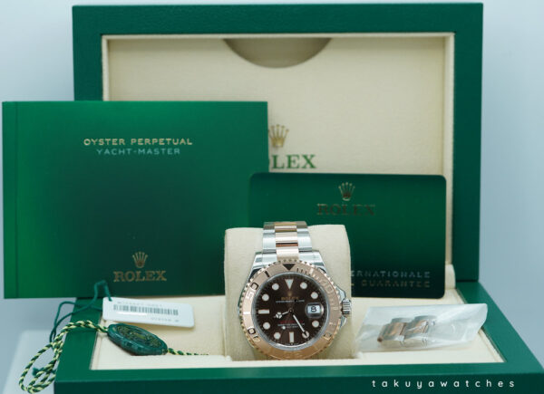 Rolex 126621 YACHTMASTER 18K ROSE GOLD STEEL CHOCOLATE DIAL 40MM 2024 FULL SET - Image 2
