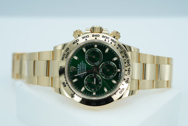 Rolex 116508 DAYTONA JOHN MAYER 18K YELLOW GOLD GREEN DIAL 2024 FULL SET - Image 10