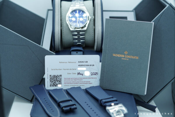 BRAND NEW Vacheron CONSTANTIN OVERSEAS 4520V STAINLESS STEEL BLUE DIAL 2025 NEW MODEL FULL SET - Image 2
