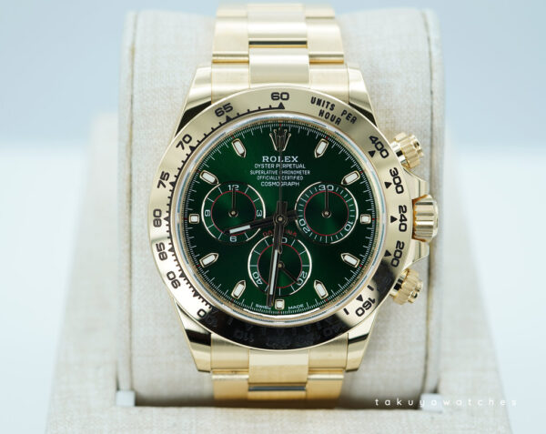 Rolex 116508 DAYTONA JOHN MAYER 18K YELLOW GOLD GREEN DIAL 2024 FULL SET