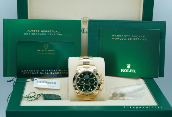 Rolex 116508 DAYTONA JOHN MAYER 18K YELLOW GOLD GREEN DIAL 2024 FULL SET - Image 2