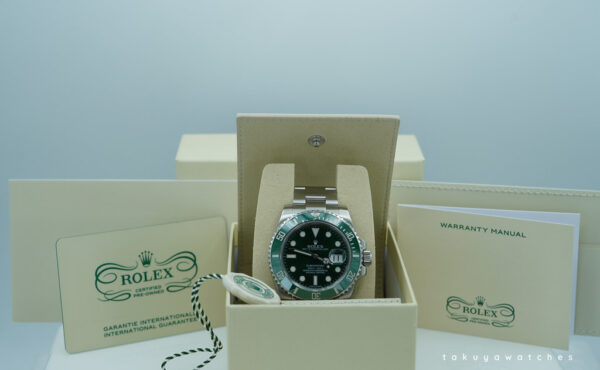 Rolex 116610LV SUBMARINER HULK GREEN DIAL GREEN BEZEL CPO 2025 WARRANTY - Image 2