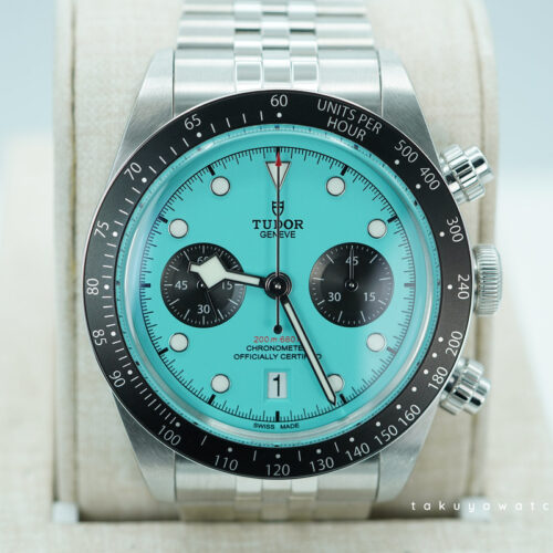 Tudor 79360N BLACK BAY CHRONOGRAPH FLAMINGO BLUE DIAL 2025 FULL SET