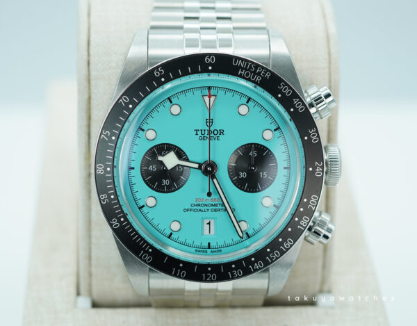 Tudor 79360N BLACK BAY CHRONOGRAPH FLAMINGO BLUE DIAL 2025 FULL SET