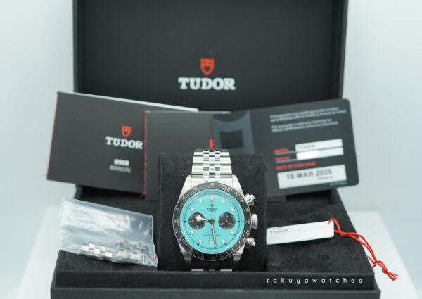 Tudor 79360N BLACK BAY CHRONOGRAPH FLAMINGO BLUE DIAL 2025 FULL SET - Image 2