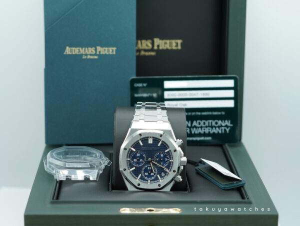 BRAND NEW Audemars PIGUET ROYAL OAK CHRONOGRAPH 26240ST BLUE NUIT DIAL 2025 FULL SET - Image 2