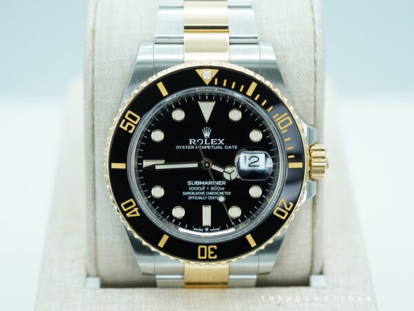 Rolex 126613LN SUBMARINER YELLOW GOLD STEEL BLACK DIAL 2022 WARRANTY FULL SET
