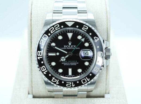 Rolex 116710LN GMT MASTER 2 STAINLESS STEEL BLACK CERAMIC BEZEL 2018 FULL SET