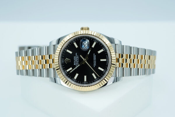 Rolex 126333 DATEJUST 41 YELLOW GOLD STEEL BLACK DIAL JUBILEE 2023 WARRANTY FULL SET - Image 10