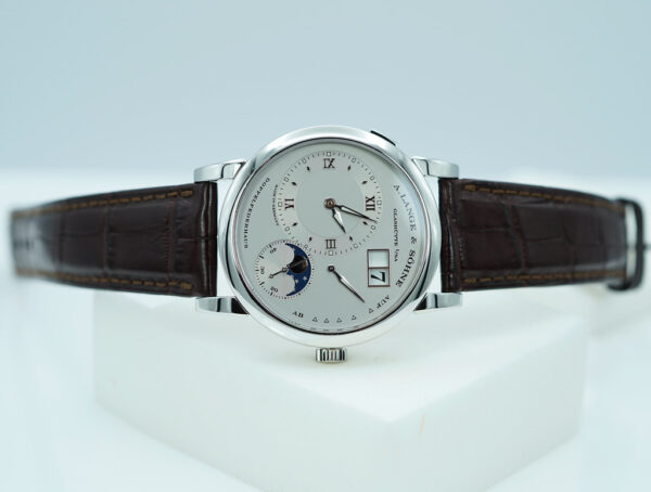 A. Lange & Sohne LANGE 1 MOONPHASE 109.025 PLATINUM SILVER DIAL 38.5MM - Image 9