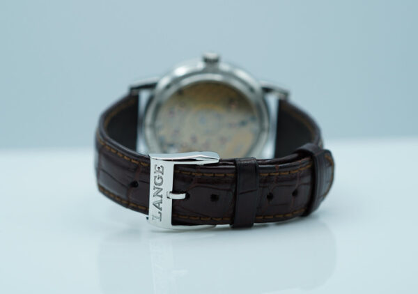 A. Lange & Sohne LANGE 1 MOONPHASE 109.025 PLATINUM SILVER DIAL 38.5MM - Image 7
