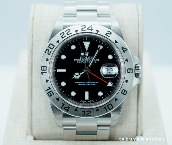 Rolex 16570 EXPLORER 2 STAINLESS STEEL 40MM BLACK DIAL 2005 BOX PAPERS